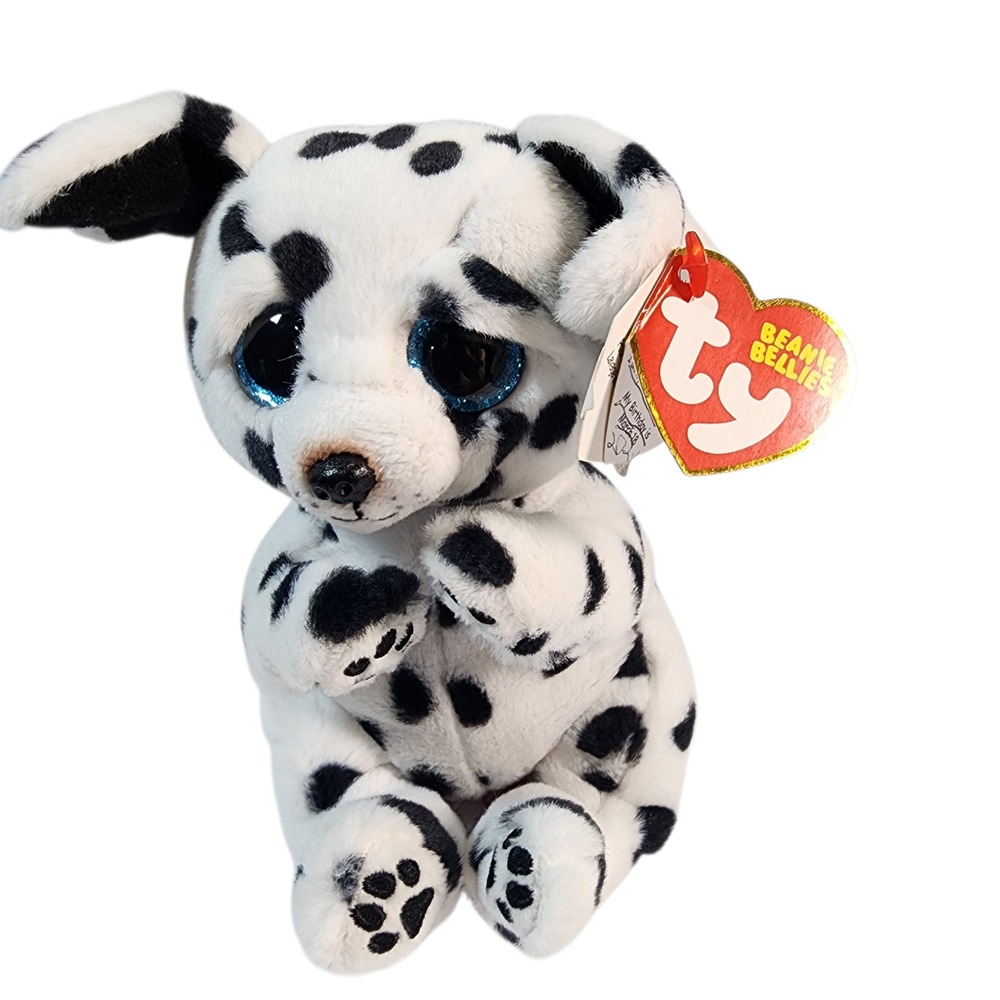 Ty Beanie Babies Rowdy Dalmatian Dog Plush Blue Eyes Beanie Bellies Collection